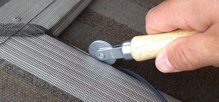 metal screen door repair in Acton